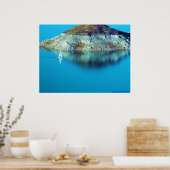 Poster van het meer (Keuken)