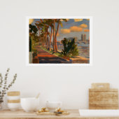 Poster van het meer (Keuken)