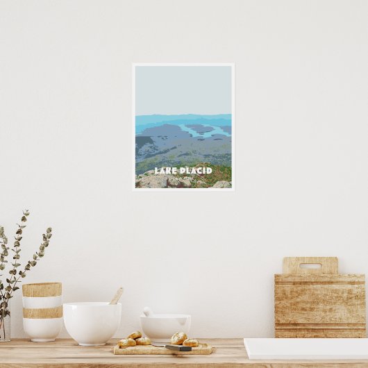 Poster van het meer (Keuken)