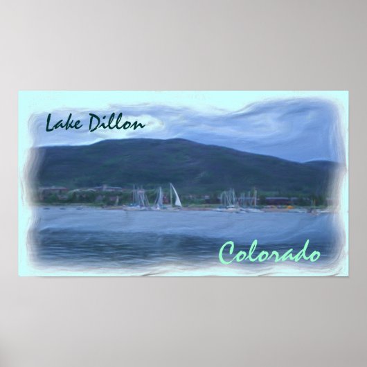Poster van het meer Dillon Colorado (Voorkant)