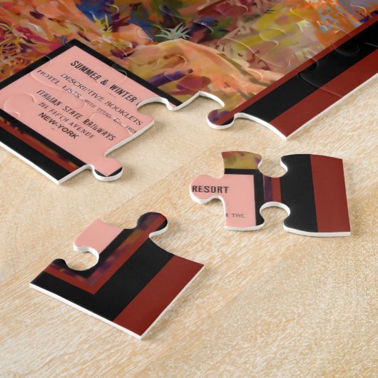 Poster van het meer Garda Legpuzzel (Zijkant)