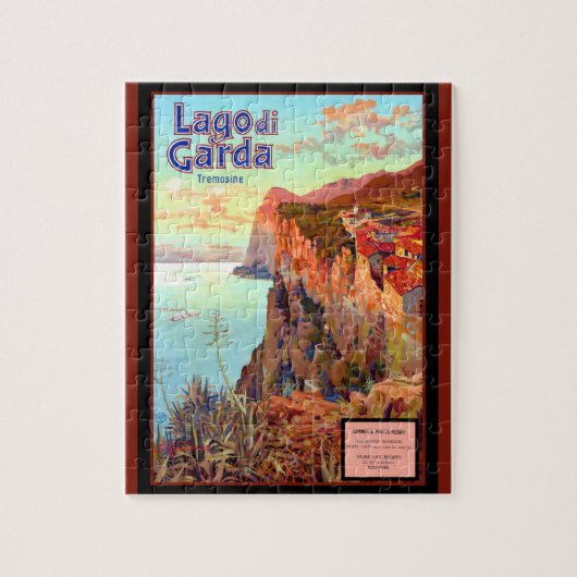 Poster van het meer Garda Legpuzzel (Verticaal)