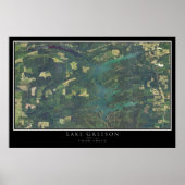 Poster van het meer Greeson Arkansas (Voorkant)