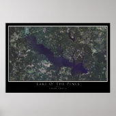 Poster van het meer O' The Pines Texas (Voorkant)