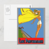 Poster van het meer Pontchartrein Briefkaart (Voorkant / Achterkant)