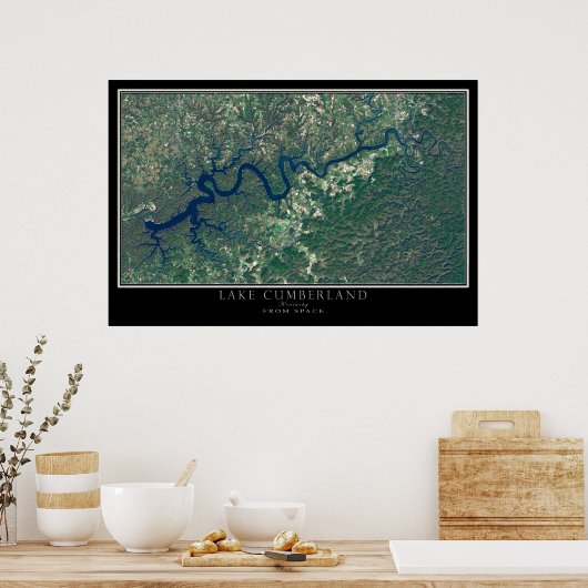 Poster van het meer van Cumberland Kentucky (Keuken)