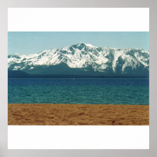 Poster van het meer van Tahoe Nevada