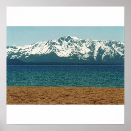 Poster van het meer van Tahoe Nevada (Voorkant)