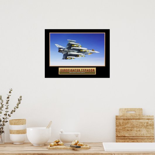 Poster van het militaire Vliegtuig "Eurofighter Ty (Keuken)