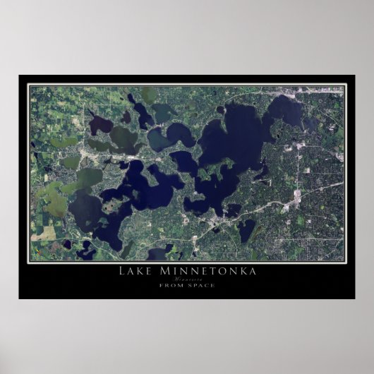 Poster van het Minnetonka Minnesota Satellite  (Voorkant)