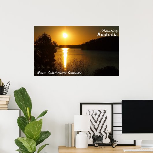 Poster van het Monduranmeer (Thuiskantoor)