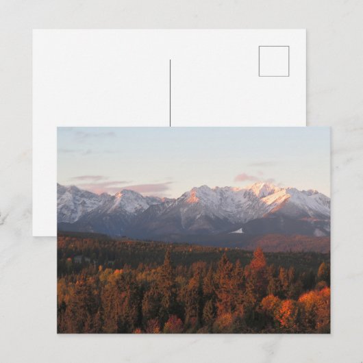 Poster van het najaar van Tatras Briefkaart (Voorkant / Achterkant)