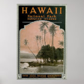 Poster van het  nationaal park Hawaii (1919) (Voorkant)
