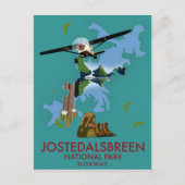 Poster van het Nationaal Park Jostedalsbreen Briefkaart (Voorkant)