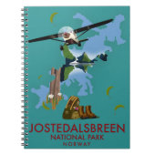 Poster van het Nationaal Park Jostedalsbreen Notitieboek (Voorkant)
