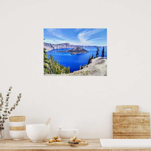 Poster van het Nationaal Park van het meer van Cra (Keuken)