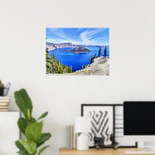 Poster van het Nationaal Park van het meer van Cra (Thuiskantoor)