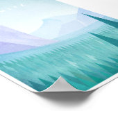 Poster van het Nationaal Park Vintage (Hoek)