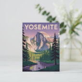 Poster van het Nationaal Park Vintage Briefkaart (Staand voorkant)