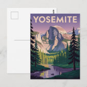 Poster van het Nationaal Park Vintage Briefkaart (Voorkant / Achterkant)