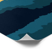 Poster van het Nationaal Park Vintage Travel (Hoek)