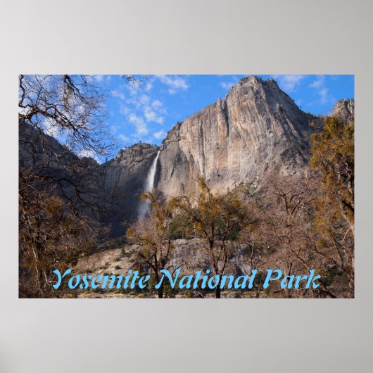 Poster van het nationaal park Yosemite (Voorkant)