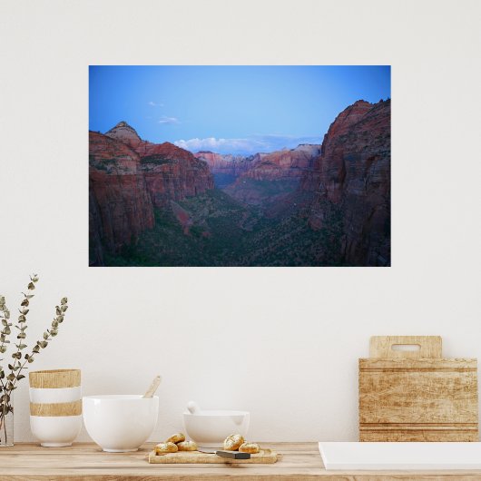 poster van het nationaal park zion (Keuken)