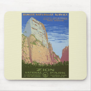 Poster van het  Nationaal Park Zion Muismat