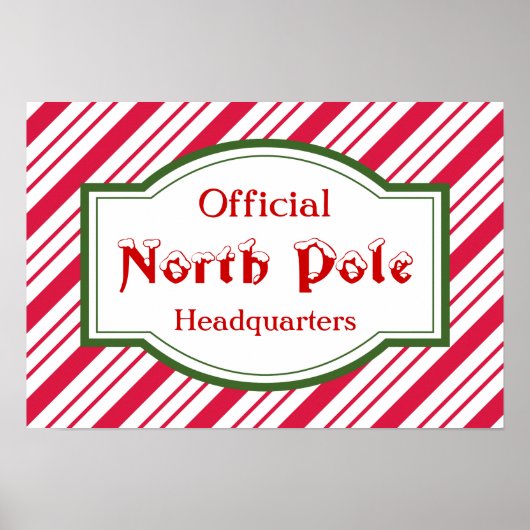 Poster van het Noordpoolteken (Voorkant)