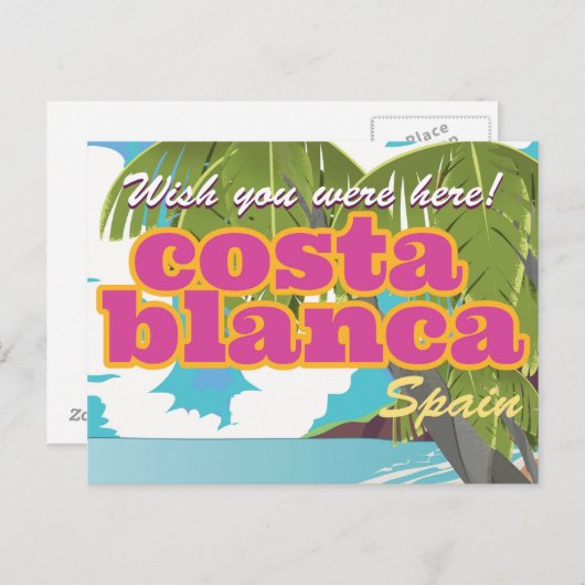 poster van het oldtimers van Valencia Briefkaart (Voorkant / Achterkant)