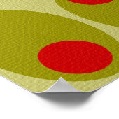 Poster van het olijfontwerp (Hoek)