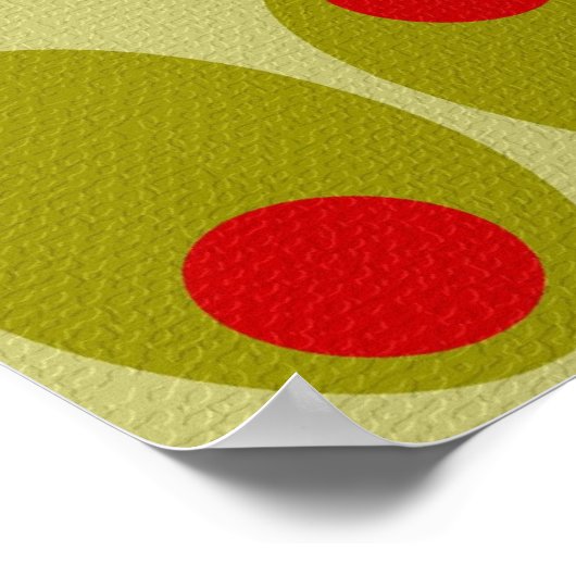 Poster van het olijfontwerp (Hoek)