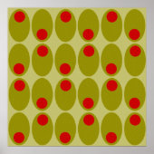 Poster van het olijfontwerp (Voorkant)