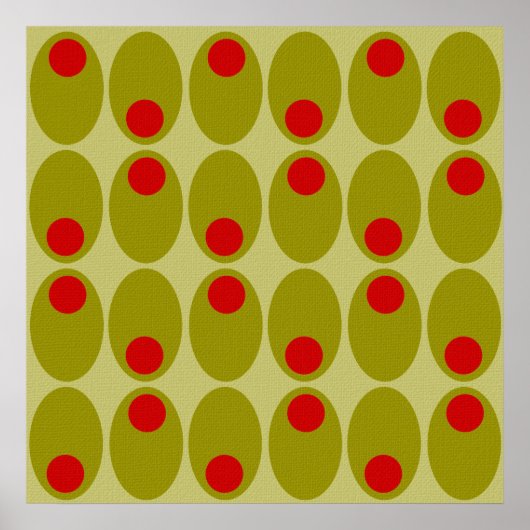 Poster van het olijfontwerp (Voorkant)