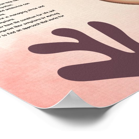 Poster van het ongeneeslijk darmsyndroom in het zi (Hoek)