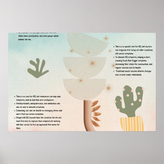 Poster van het ongeneeslijk darmsyndroom in het zi (Voorkant)