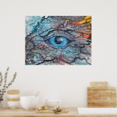 Poster van het oog van PMACarlson Dragon (Keuken)