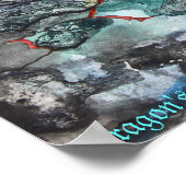 Poster van het oog van PMACarlson Dragon (Hoek)