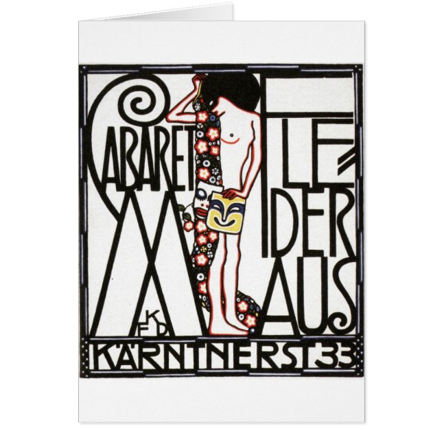 poster van het Oostenrijkse Cabaret uit 1930 (Voorkant)