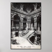  Poster van het Opera House Staircase te Parijs (Voorkant)