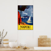 Poster van het oud-reisjaar Napoli (Napels) (Keuken)