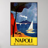 Poster van het oud-reisjaar Napoli (Napels) (Voorkant)