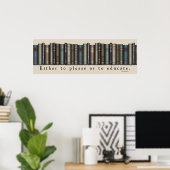 Poster van het oude boekenboekje van de Lover Hora (Thuiskantoor)
