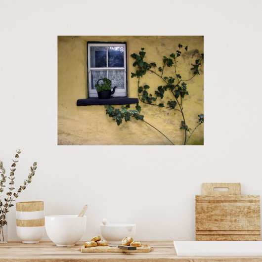 poster van het oude ierse raam (Keuken)