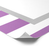 Poster van het Paarse/Witte Stripes-programma voor (Hoek)