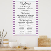 Poster van het Paarse/Witte Stripes-programma voor (Keuken)