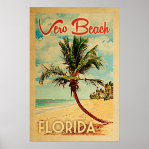Poster van het  palmbek van Vero Beach Florida