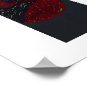 Poster van het plein bij bloedmaanlicht (Hoek)