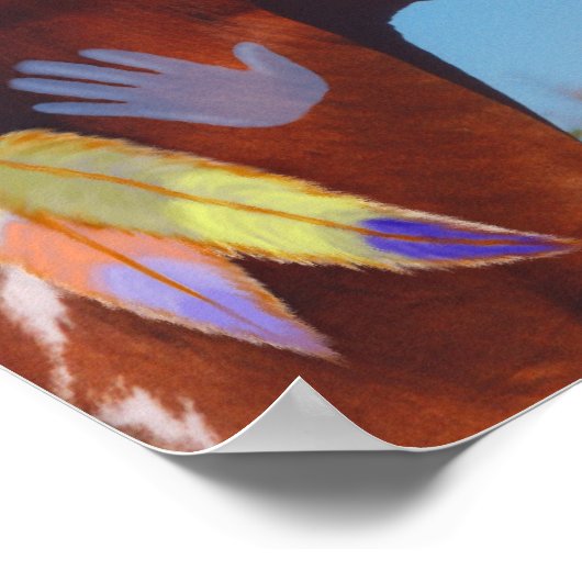 Poster van het pony-schilderpaard (Hoek)