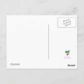 Poster van het reisstrand van Nassau Bahamas Briefkaart (Achterkant)